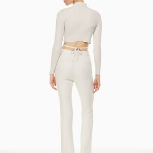 Babaton Sculpt Knit Tie-Back Longsleeve